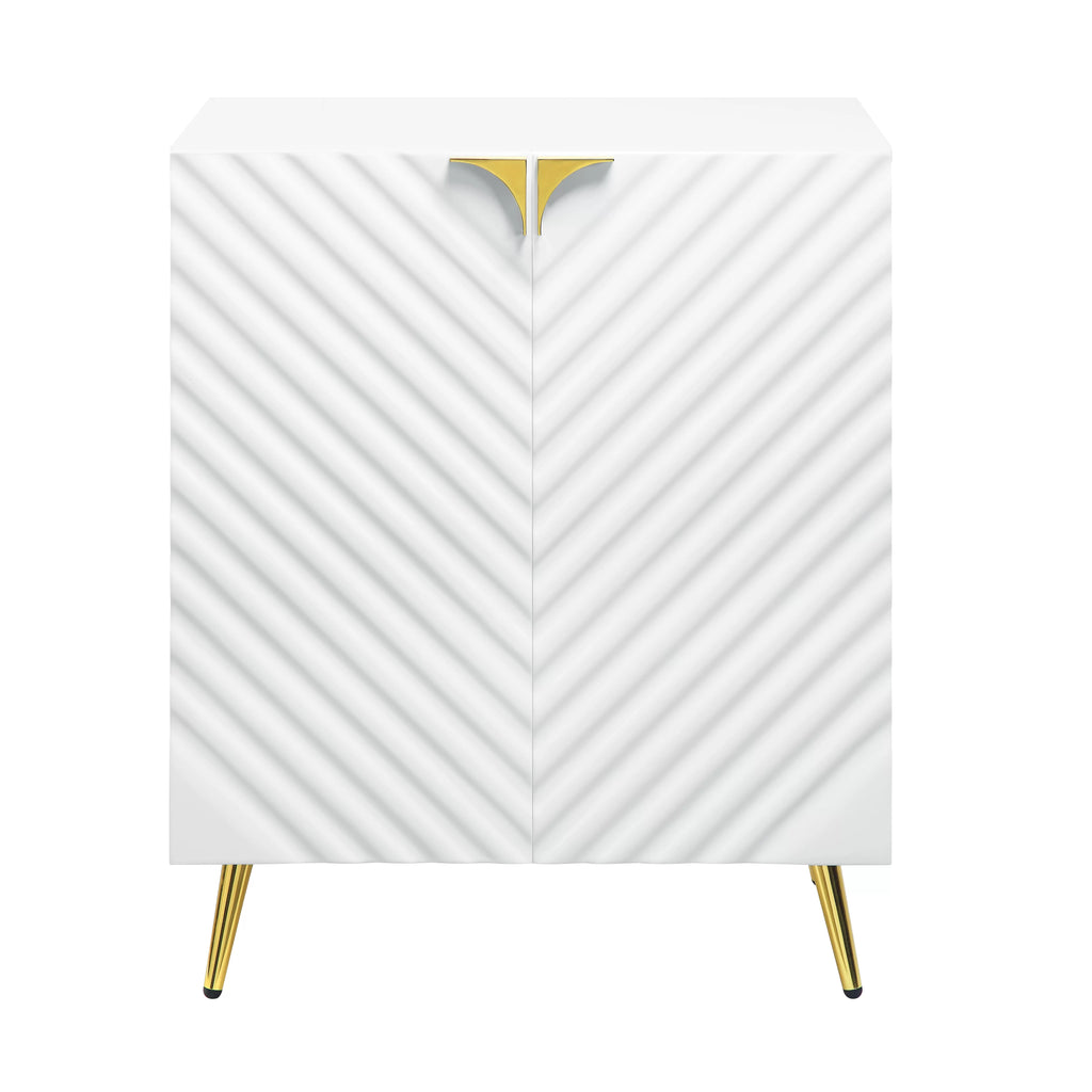 White High Gloss Console Table B20543