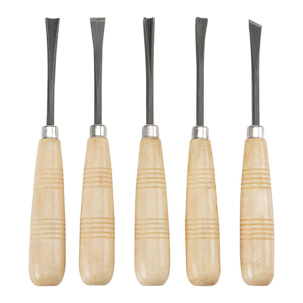 Woodcarving Chisel Set, 5 Piece R41453