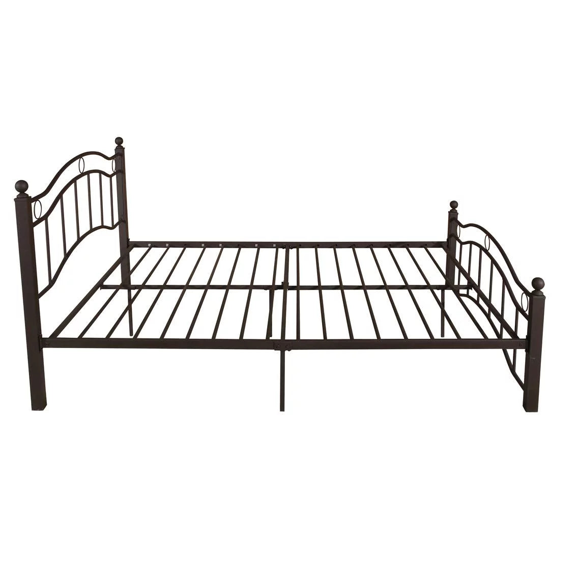 King Size Metal Bed Frame with Headboard and Footboard T9563