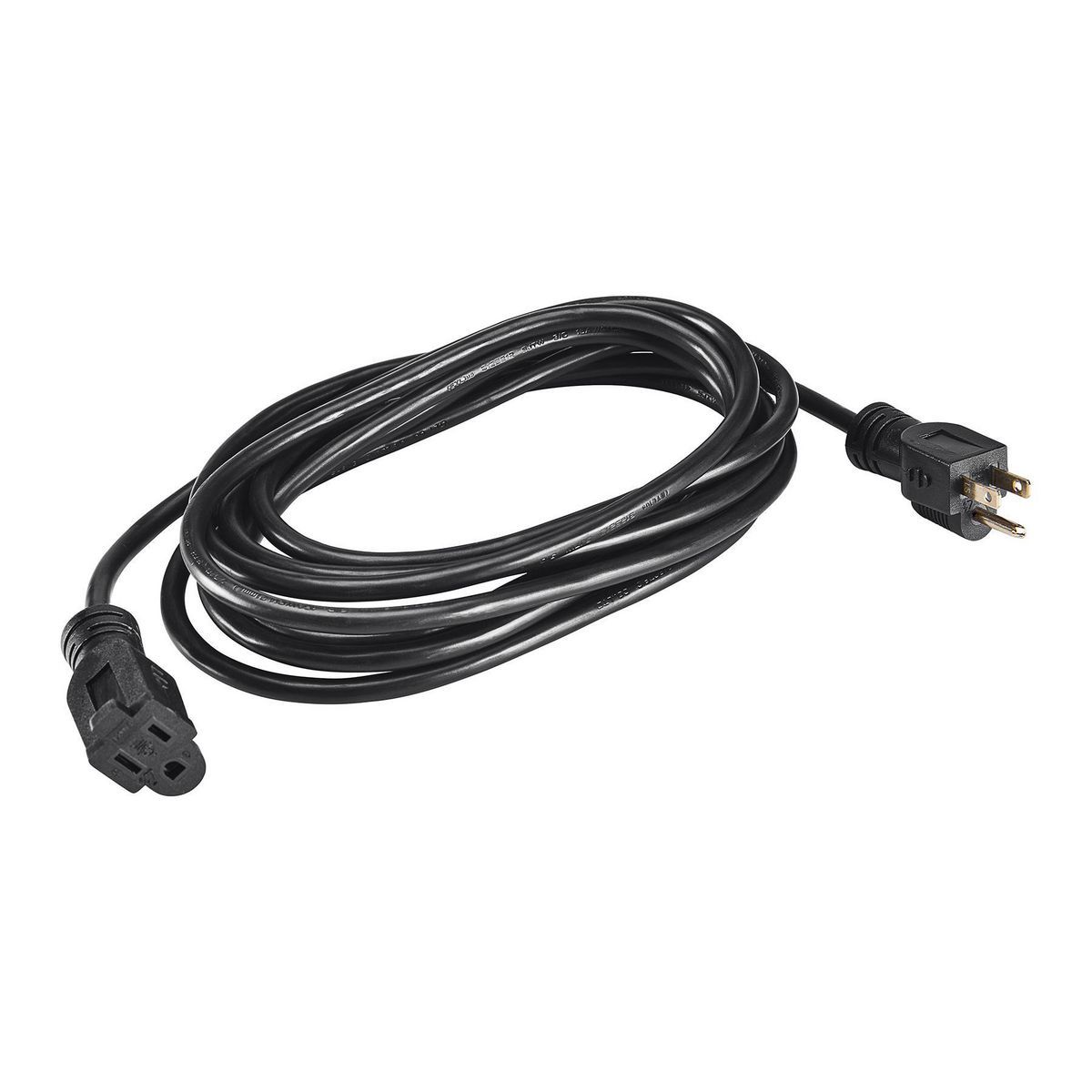 Black 15 ft. 16/3 Gauge Indoor/Outdoor Extension Cord E826367