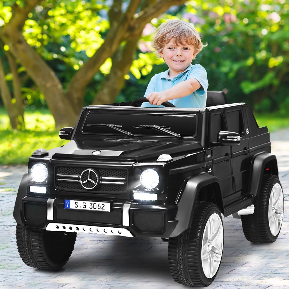 12V Kids Ride On Car with Trunk Pink P3191
