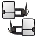 Power Heated Telescopic Towing Mirrors Chrome Cap G9908