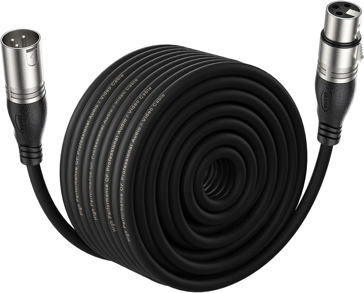 100 Ft XLR Microphone Cable, Black Z45521
