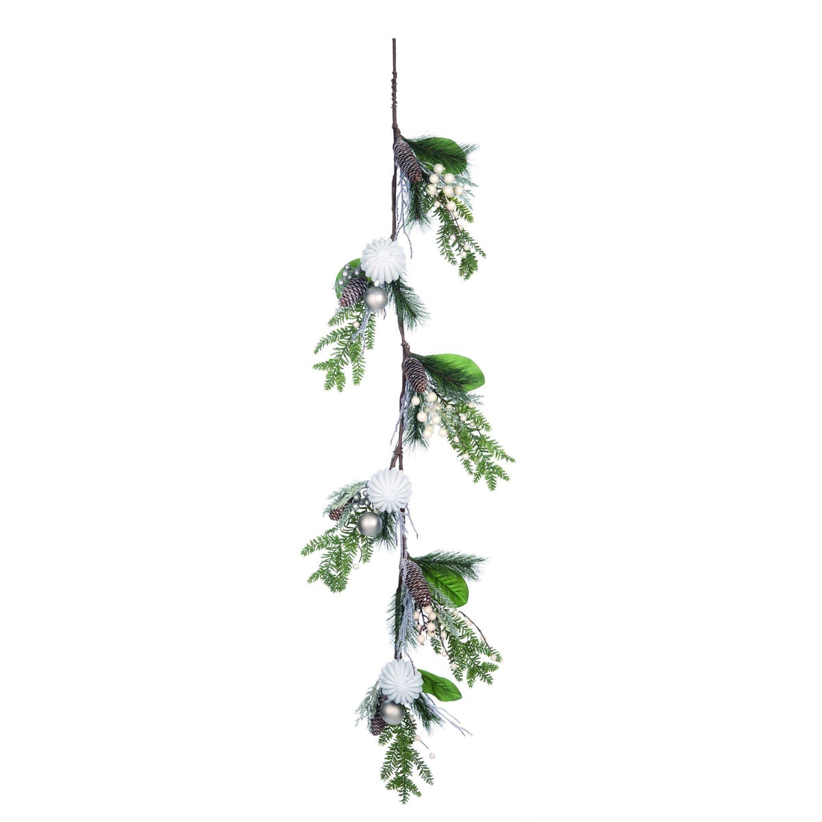 Green and White Christmas Garland G723351