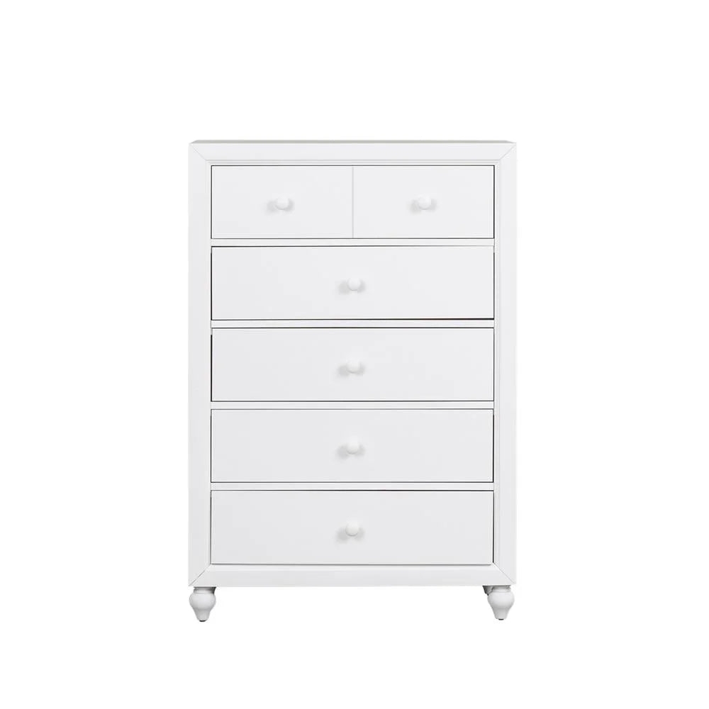 White 5 Drawer Chest U708413