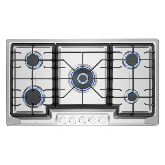 36 Stainless Steel Built-In Gas Cooktop with 5 Burners G487177