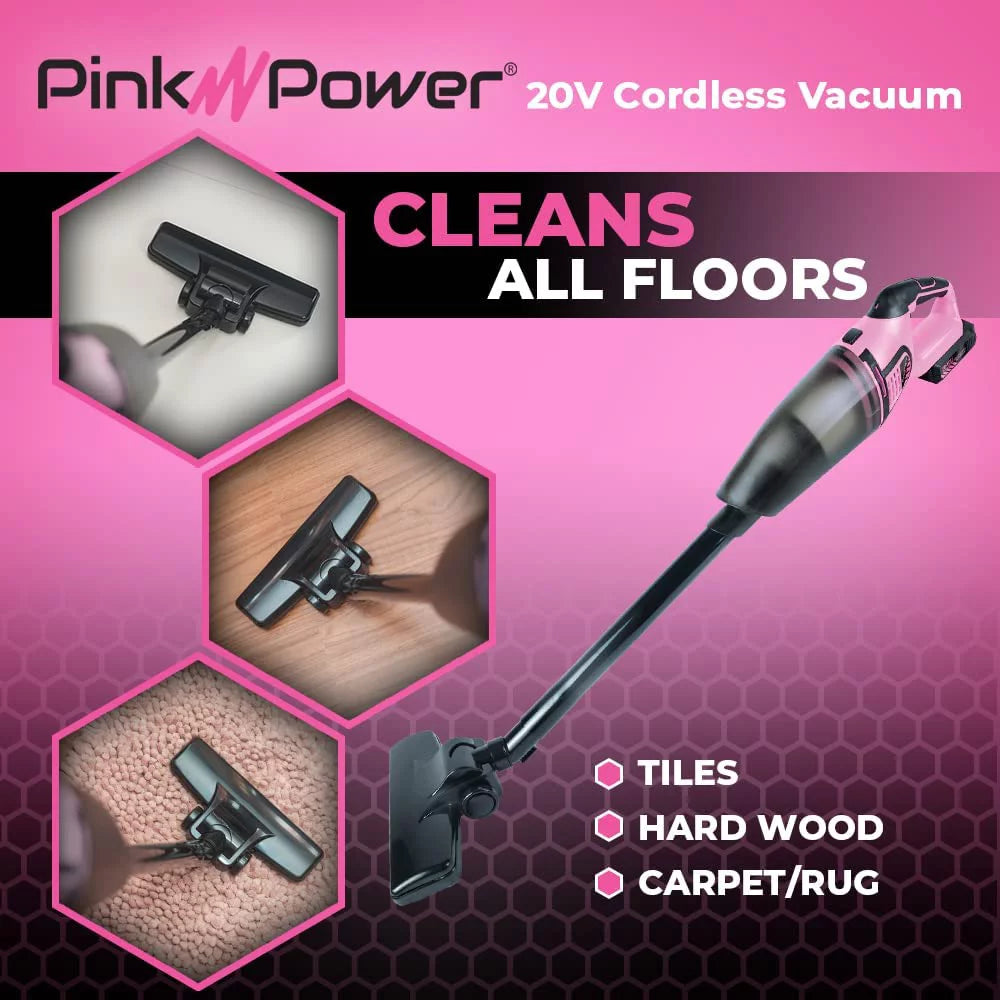 Pink Cordless Vacuum Cleaner G9550