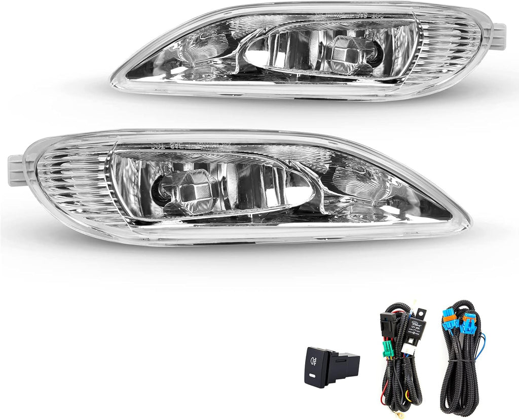 Fog Lights Assembly Kit with 9006 12V 55W Halogen Bulbs and Wiring Kit - 1 Set P26953