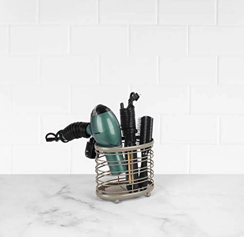 Countertop Hair Dryer & Accessory Organizer Satin Nickel U252692