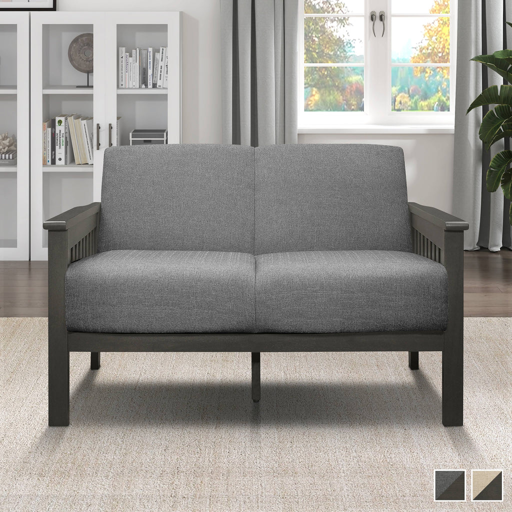Light Brown Loveseat D7071