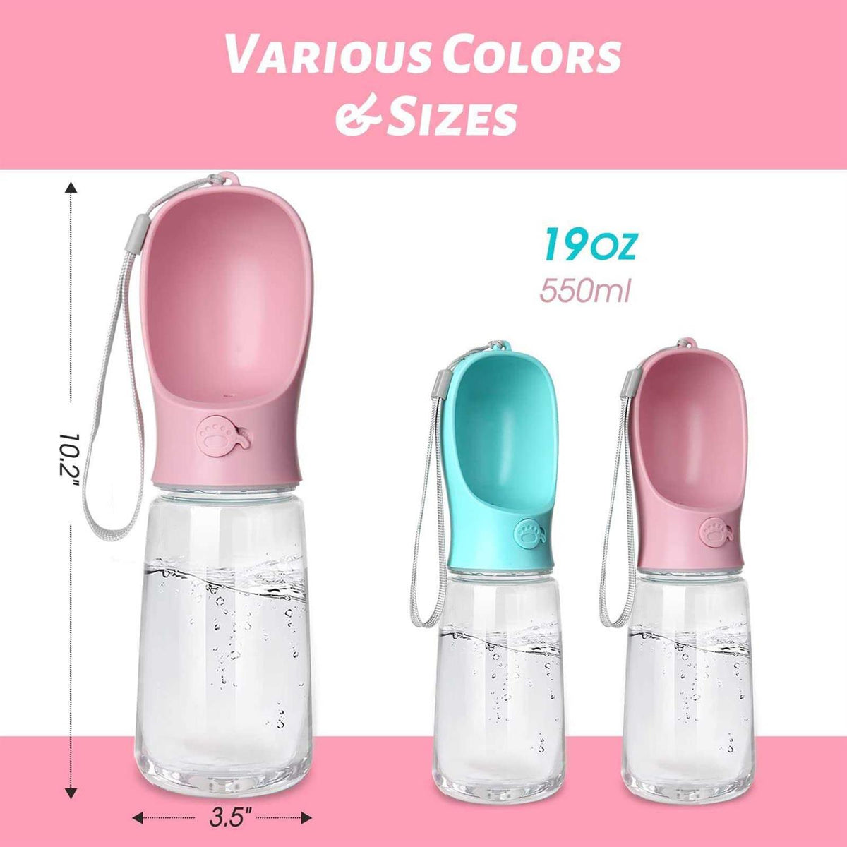Portable Leak Proof Dog Water Bottle S5626