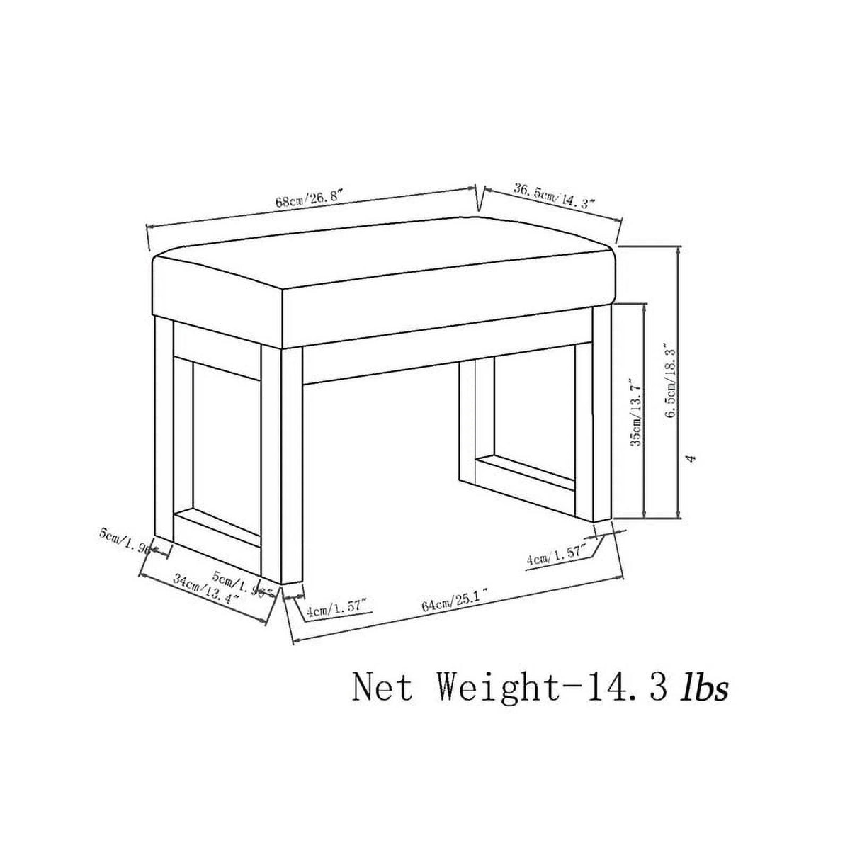 Small Gray Bench L611760