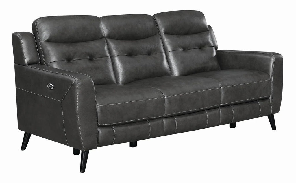 Charcoal Upholstered Power Sofa S215805