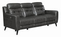 Charcoal Upholstered Power Sofa S215805