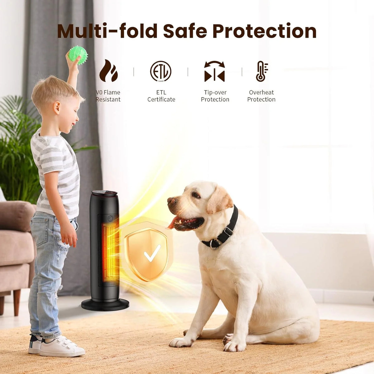 1500W Fast Heating Ceramic Space Heater D8096