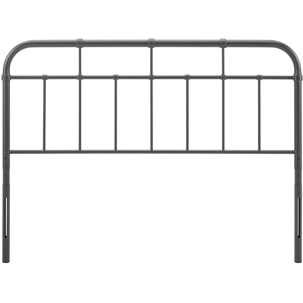 Gray King Metal Headboard L699