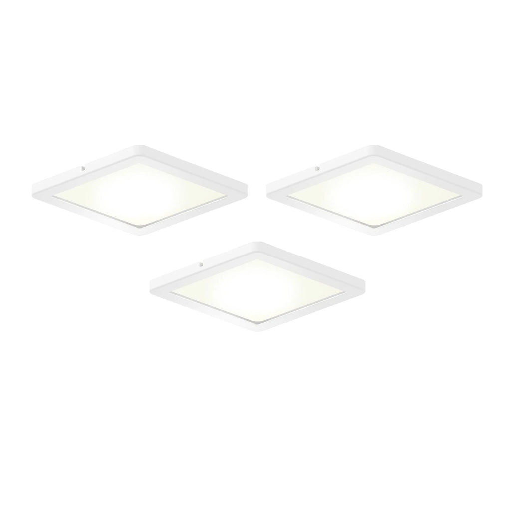 White Square Puck Light Kit/3 G56142